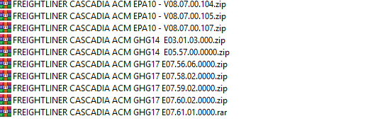 Freightliner ACM delete